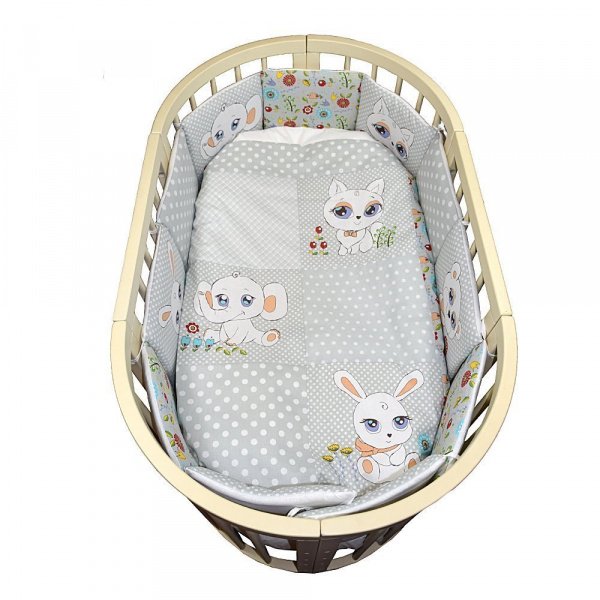 Комплект в кроватку 6 предм. МУСИКИ ПУСИКИ