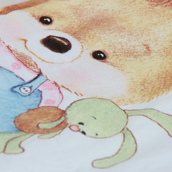 Комплект в кроватку 7 предм. Алис Медвежонок с Уточкой (борт из 4-х частей, балдахин)