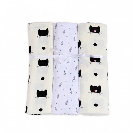 Комплект пеленок 3 шт., 90х100, кулирка