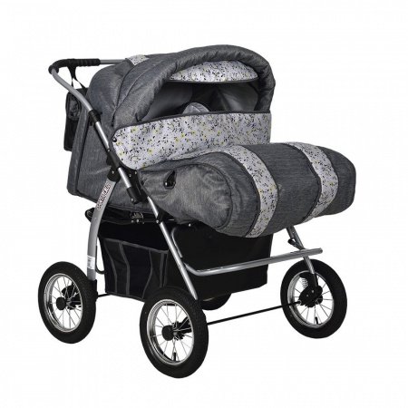 Детская коляска-трансформер для двойни Indigo Santa Cruz PC