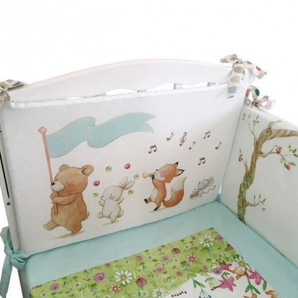 Комплект в кроватку 5 предм. ЦИРК