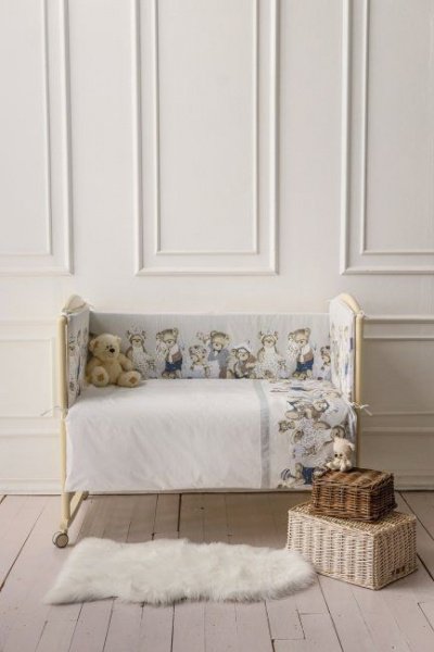 Комплект Lappetti в кроватку 3 предм. "Мишкины игрушки"