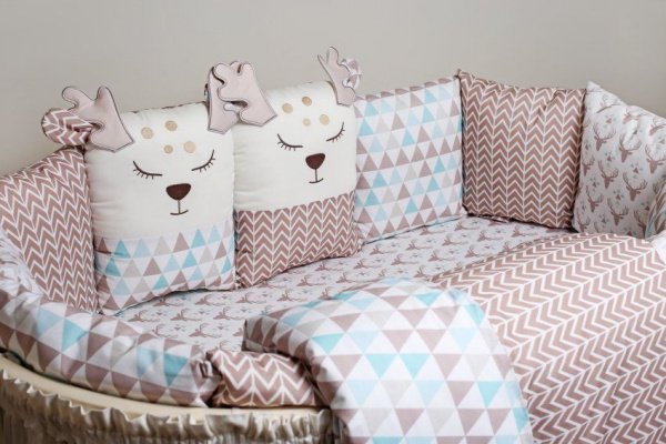 Универсальный комплект для круглой (овальной) кроватки Lappetti "Скандинавия"