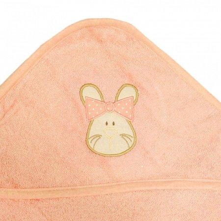 Полотенце с уголком махровое 105х105 ЗВЕРЯТА