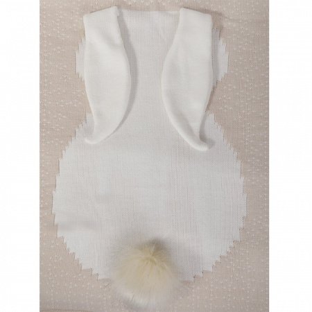 Плед вязаный ЗАЙКА 100 х 100