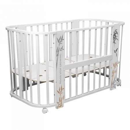 Детская кровать Indigo &quot;Green Line&quot; 5 в 1 с поперечным маятником