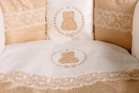 Комплект для круглой (овальной) кроватки Lappetti "Sweet Teddy"