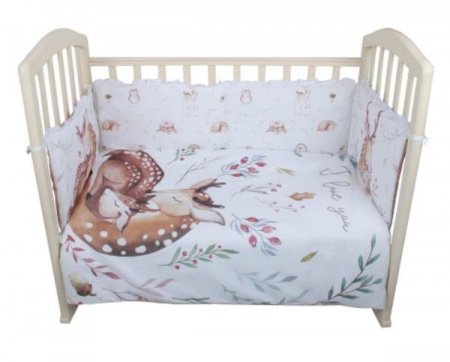 Комплект в кроватку 6 предметов ЛЕС ЧУДЕС