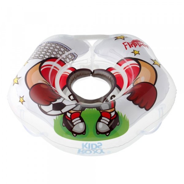 Надувной круг на шею для плавания малышей Flipper Футболист