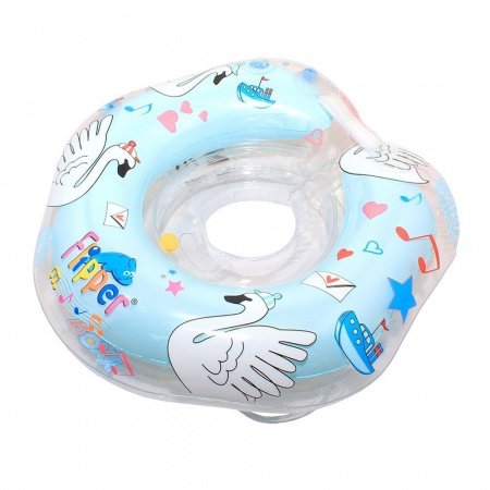 Круг для плавания FLIPPER 0+ с музыкой ЛЕБЕДИНОЕ ОЗЕРО голубой