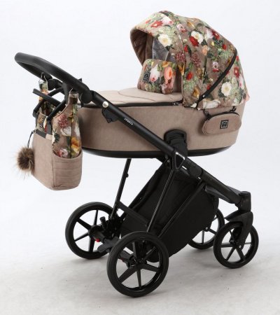 Детская коляска Adamex Porto Flowers 3 в 1
