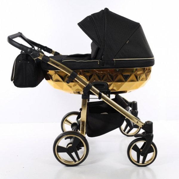 Детская коляска для двойни JUNAMA DIAMOND MIRROR DUO 2 в 1