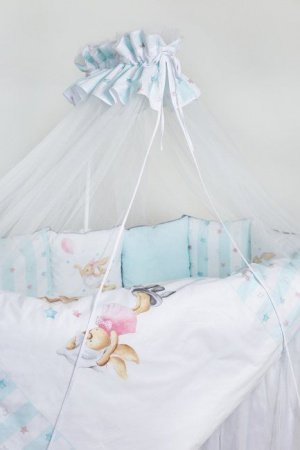 Комплект для круглой (овальной) и прямоугольной кроватки Lappetti 6 предметов"Луисы"