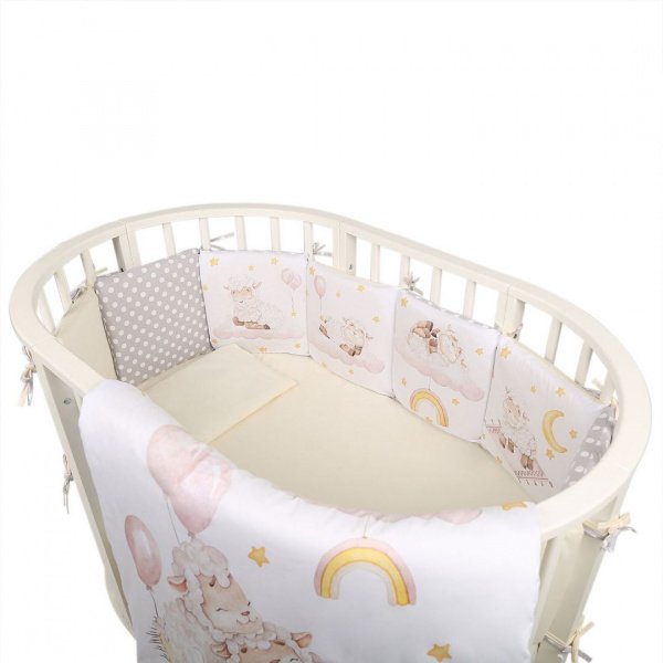 Комплект в кроватку 6 предметов Альма-няня ДОБРОЙ НОЧИ
