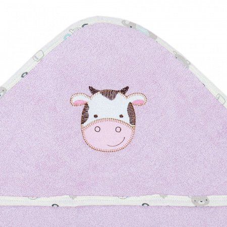 Полотенце с уголком махровое 105х105 ЗВЕРЯТА