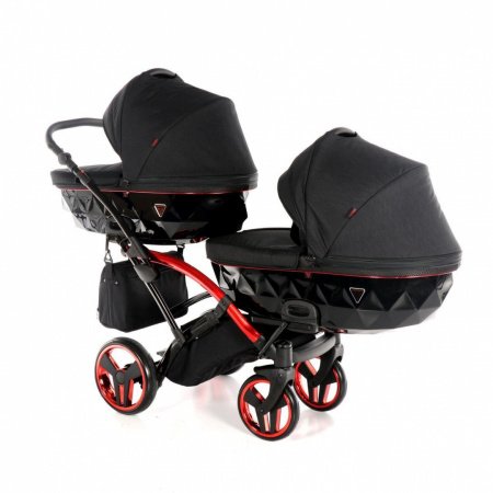 Детская коляска для двойни JUNAMA Individual Duo Slim 2 в 1