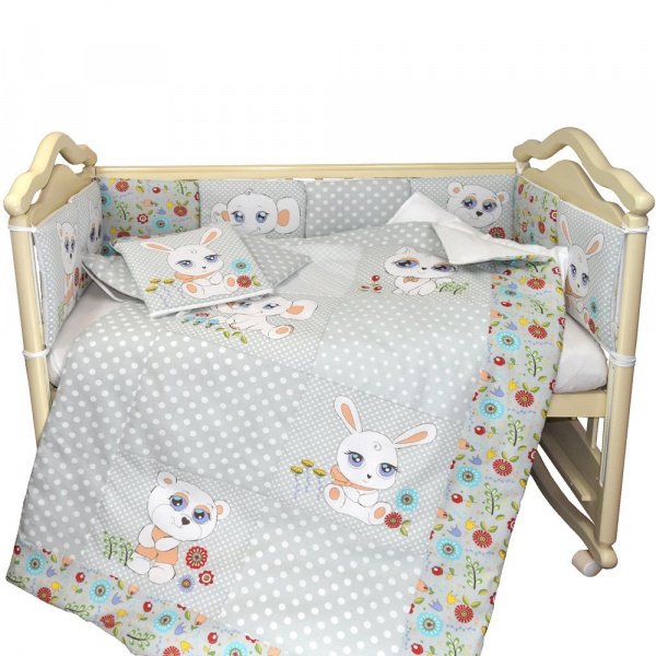 Комплект в кроватку 6 предм. МУСИКИ ПУСИКИ