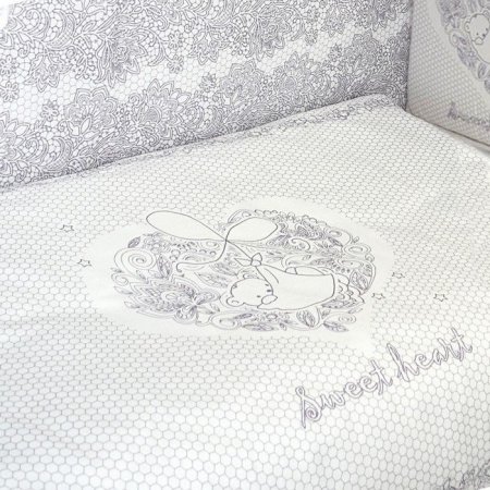 Комплект в кроватку 4 предм. АЖУРНЫЙ