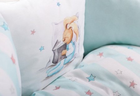 Комплект для круглой (овальной) и прямоугольной кроватки Lappetti 6 предметов"Луисы"