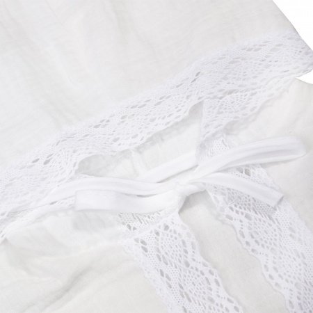 Крестильная рубашка с капюшоном, рост 74, муслин, универсальная