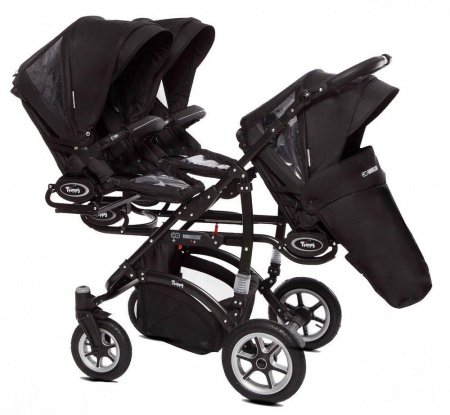 Детская Коляска для тройни BabyActive Trippy 2 в 1