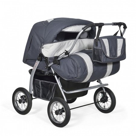 Детская коляска-трансформер для двойни Indigo Santa Cruz PC