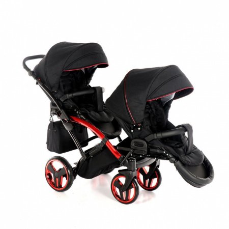 Детская коляска для двойни JUNAMA Individual Duo Slim 2 в 1