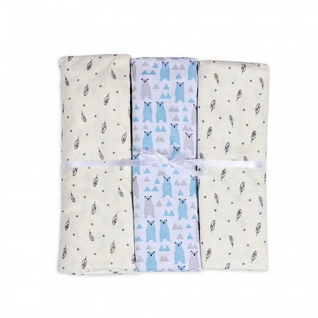 Комплект пеленок 3 шт., 90х100, кулирка