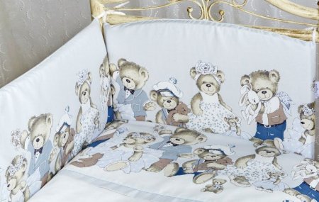 Комплект Lappetti в кроватку 6 предм. "Мишкины игрушки"