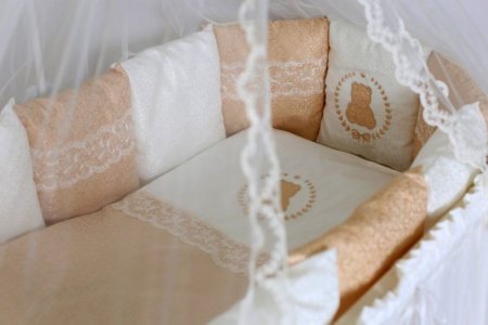 Комплект для круглой (овальной) кроватки Lappetti "Sweet Teddy"