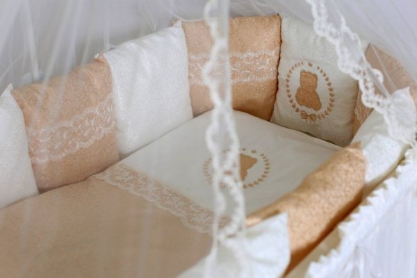 Комплект для круглой (овальной) кроватки Lappetti "Sweet Teddy"