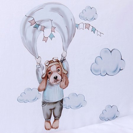 Комплект в кроватку 6 предметов ДЕТСКАЯ ИСТОРИЯ подушки