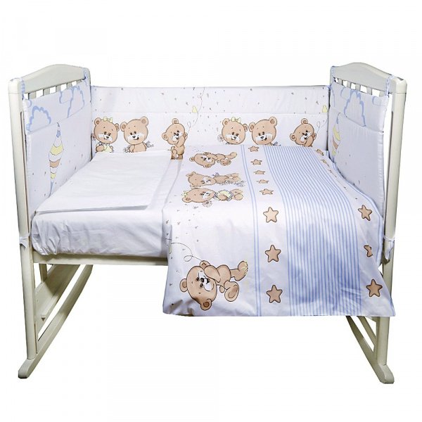Комплект в кроватку 4 предмета ПРОГУЛКА