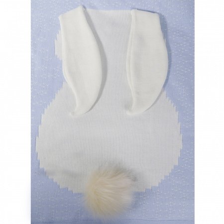 Плед вязаный ЗАЙКА 100 х 100