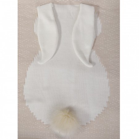 Плед вязаный ЗАЙКА 100 х 100