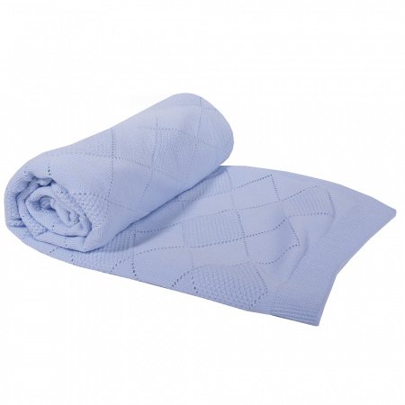 Плед вязаный РОМБИКИ 90 х 90