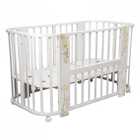 Детская кровать Indigo &quot;Green Line&quot; 5 в 1 с поперечным маятником