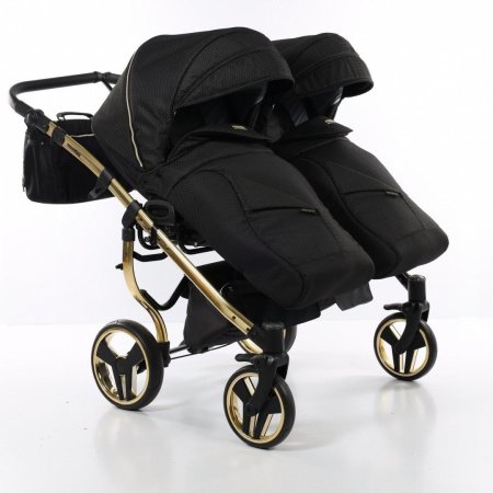 Детская коляска для двойни JUNAMA DIAMOND MIRROR DUO 2 в 1