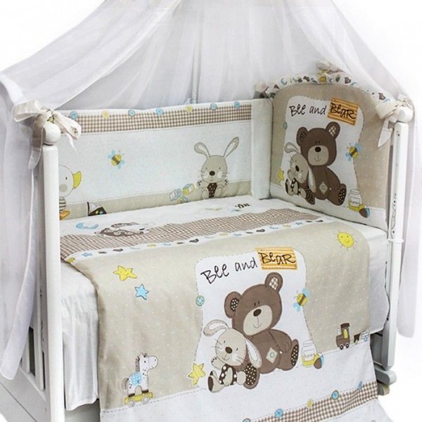 Комплект в кроватку 7 предм. AMICO