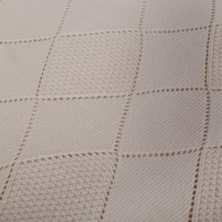 Плед вязаный РОМБИКИ 90 х 90