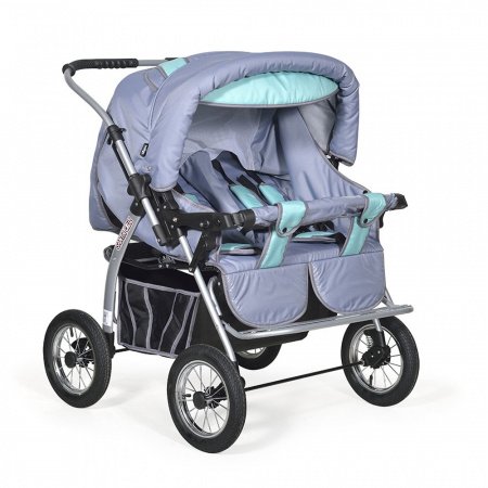 Детская коляска-трансформер для двойни Indigo Santa Cruz PC