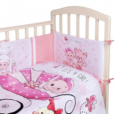 Комплект в кроватку 6 предметов  ДЕТСКАЯ ИСТОРИЯ