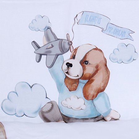 Комплект в кроватку 6 предметов  ДЕТСКАЯ ИСТОРИЯ