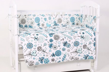 Комплект в кроватку 6 предметов Фантазия