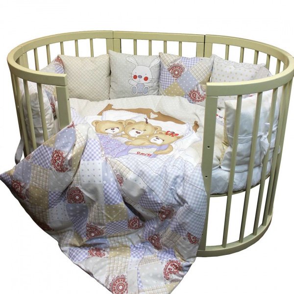Комплект в кроватку 4 предмета L`Abeille НЯШКИ