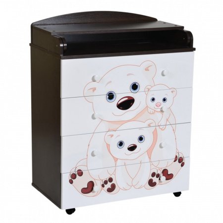 Детский комод АНТЕЛ LILU-5 МДФ 800/4