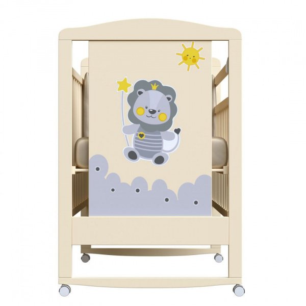 Детская кроватка HAPPY LION (колесо-качалка)