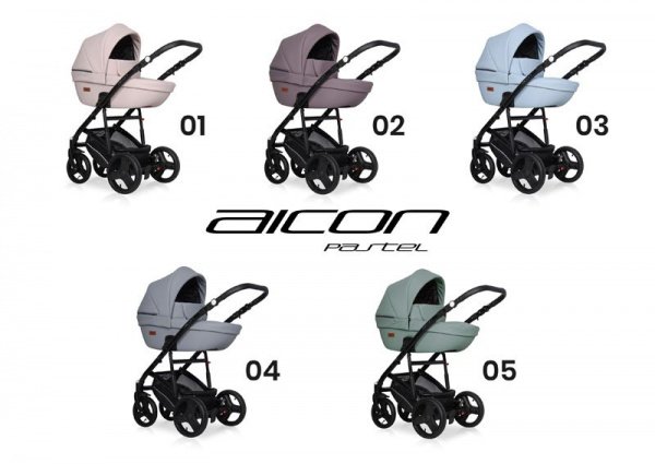 Детская коляска Riko Basic Aicon Pastel 2 в 1