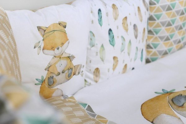 Комплект для круглой (овальной) и прямоугольной кроватки Lappetti 6 предм. "Играем весело"