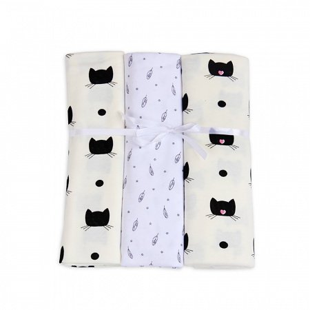 Комплект пеленок 3 шт., 90х100, кулирка